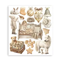 tamperia White Christmas Rub-On 20,5x23cm Assortment (6pcs) by Cristina Radovan (DFLRBXG13)